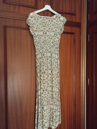 Vestido largo estampado floral