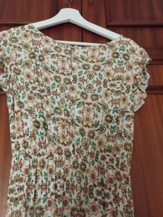 Vestido largo estampado floral