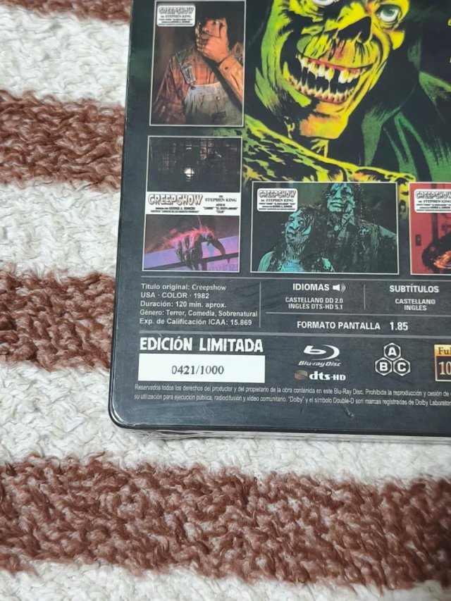 Creepshow Steelbook Blu-ray + 8 Postales