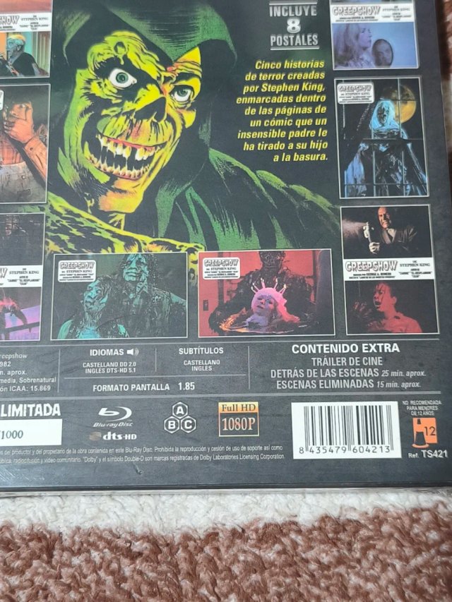 Creepshow Steelbook Blu-ray + 8 Postales