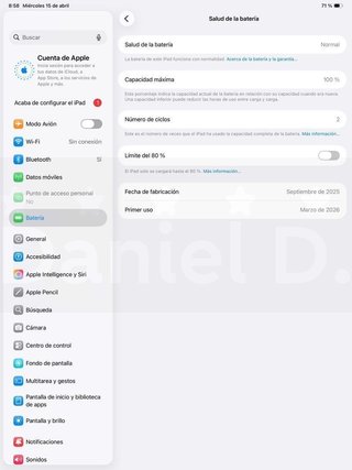 GARANTÍA iPad Pro M5 13" 256GB Wi-Fi + Cellular