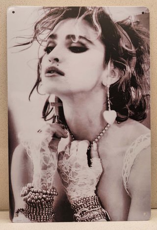 MADONNA PACK DE 4 FOTOS SOBRE CHAPA METÁLICA