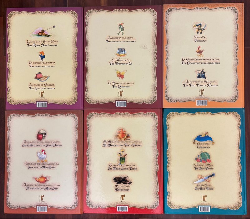 Colección de cuentos clásicos bilingües