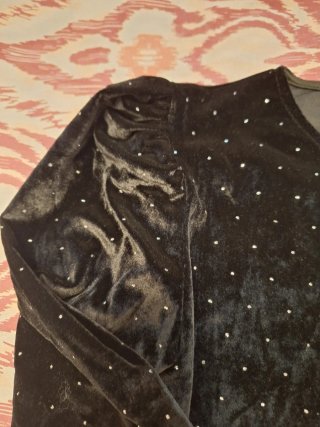 Top negro lentejuelas Easy Wear