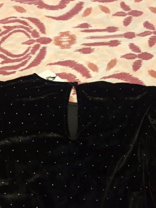 Top negro lentejuelas Easy Wear