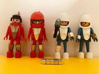 4 Astronautas PlaymoSpace antiguos