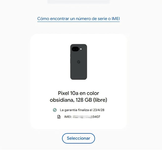 Movil Google Pixel 10A 128GB COMO NUEVO