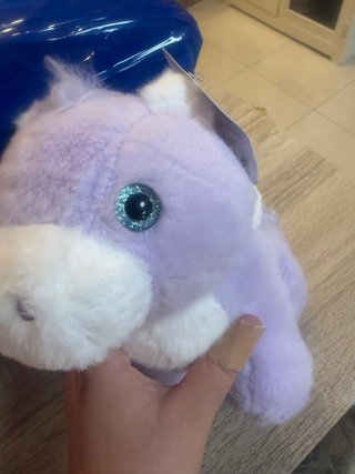 Peluche Unicornio Morado con Estrellas