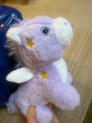 Peluche Unicornio Morado con Estrellas
