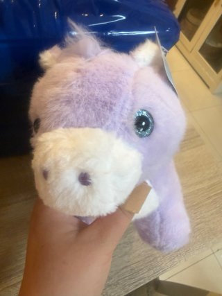 Peluche Unicornio Morado con Estrellas