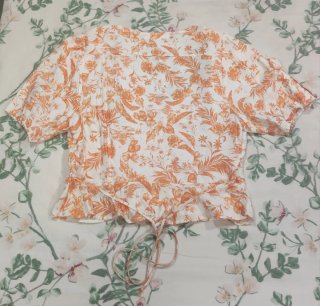 Blusa naranja Mango