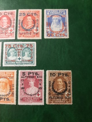 Sellos de España. Año 1927.