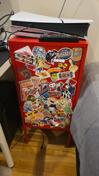 Mesa Auxiliar Roja Ikea