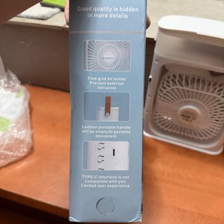 Ventilador y humidificador 2 en 1