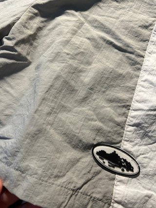 Corteiz Shorts Grises y Blancos Talla S