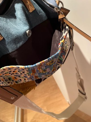 Bolso Parfois vaquero y tela patchwork