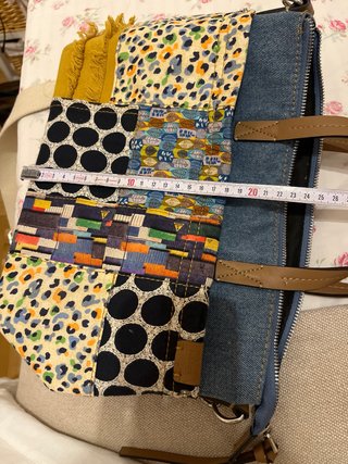 Bolso Parfois vaquero y tela patchwork