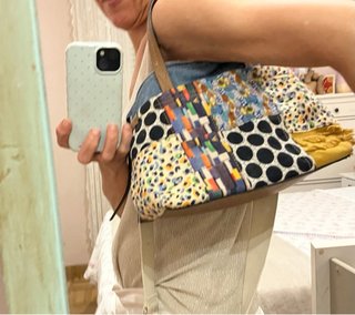 Bolso Parfois vaquero y tela patchwork