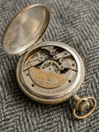 Reloj de bolsillo Longines Chapado en oro 1900