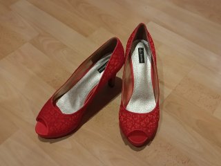 Zapatos de tacón rojos "Jaclin"