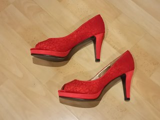 Zapatos de tacón rojos "Jaclin"