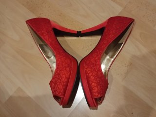 Zapatos de tacón rojos "Jaclin"