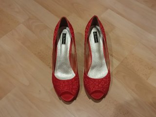 Zapatos de tacón rojos "Jaclin"