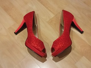 Zapatos de tacón rojos "Jaclin"