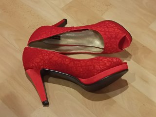 Zapatos de tacón rojos "Jaclin"