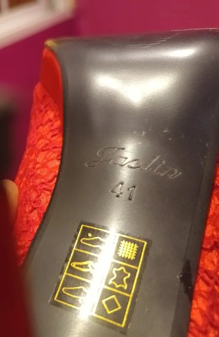 Zapatos de tacón rojos "Jaclin"
