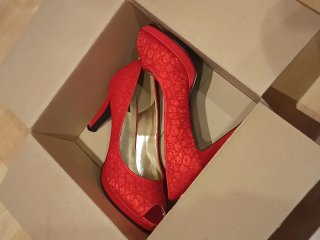 Zapatos de tacón rojos "Jaclin"