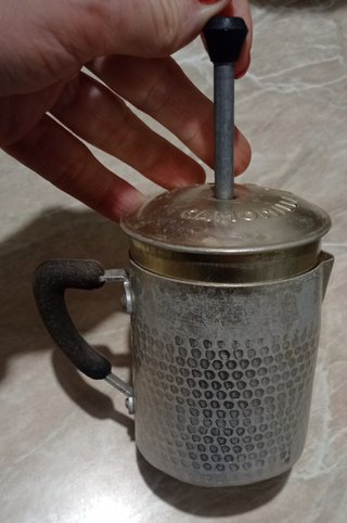 Infusiera Camomilliera alluminio vintage - Teapot