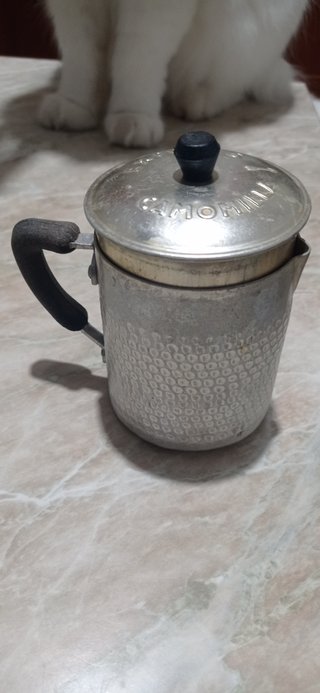 Infusiera Camomilliera alluminio vintage - Teapot
