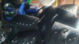 Alforjas de cuero para moto