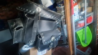 Alforjas de cuero para moto