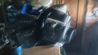 Alforjas de cuero para moto