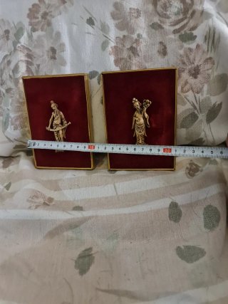 Apliques Orientales Vintage Hueso Reconstituido