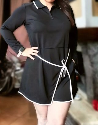 Vestido deportivo falda manga larga mujer