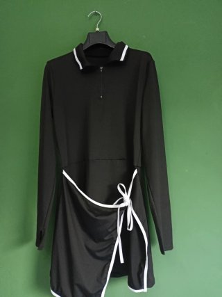 Vestido deportivo falda manga larga mujer