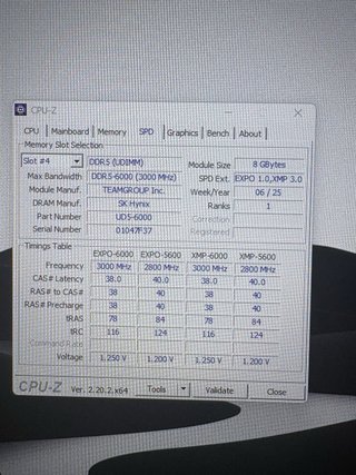 RAM DDR5 16GB (2x8GB) 6000MHz CL38
