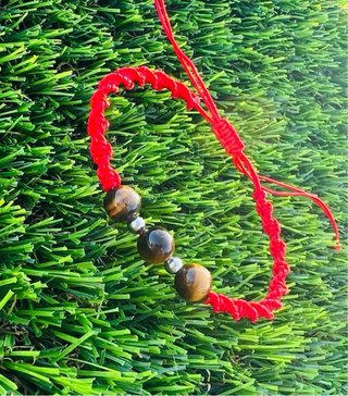 Pulsera Ojo de Tigre y Acero Hombre