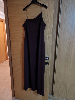 Vestido longo morado