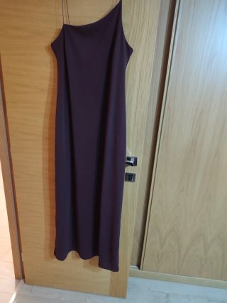 Vestido longo morado