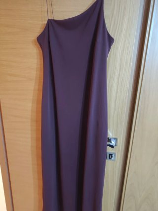 Vestido longo morado