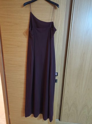 Vestido longo morado