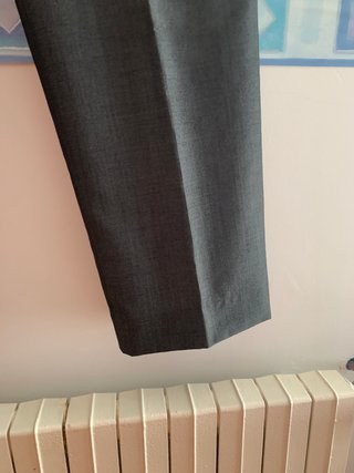 Pantalón de vestir gris hombre