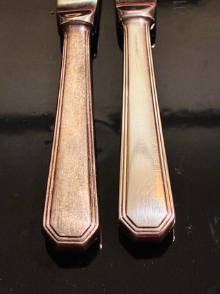 6 Coltelli Christofle America Bagnati in Argento