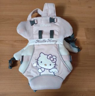 Mochila portabebés rosa