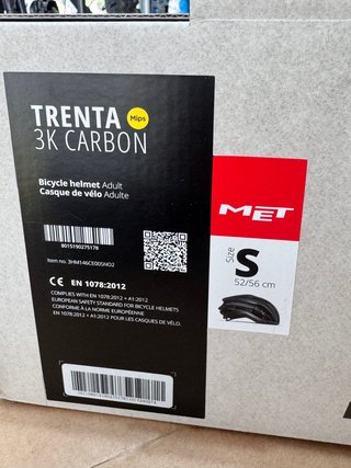 Casco MET TRENTA 3K CARBON MIPS Talla S