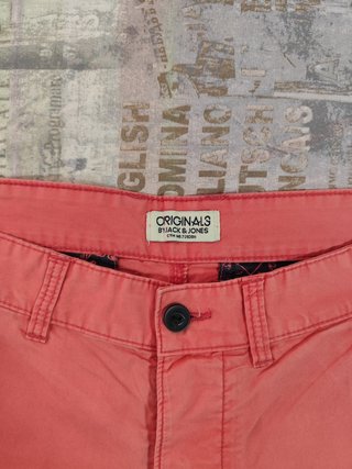 Pantalón corto Jack & Jones rojo coral M